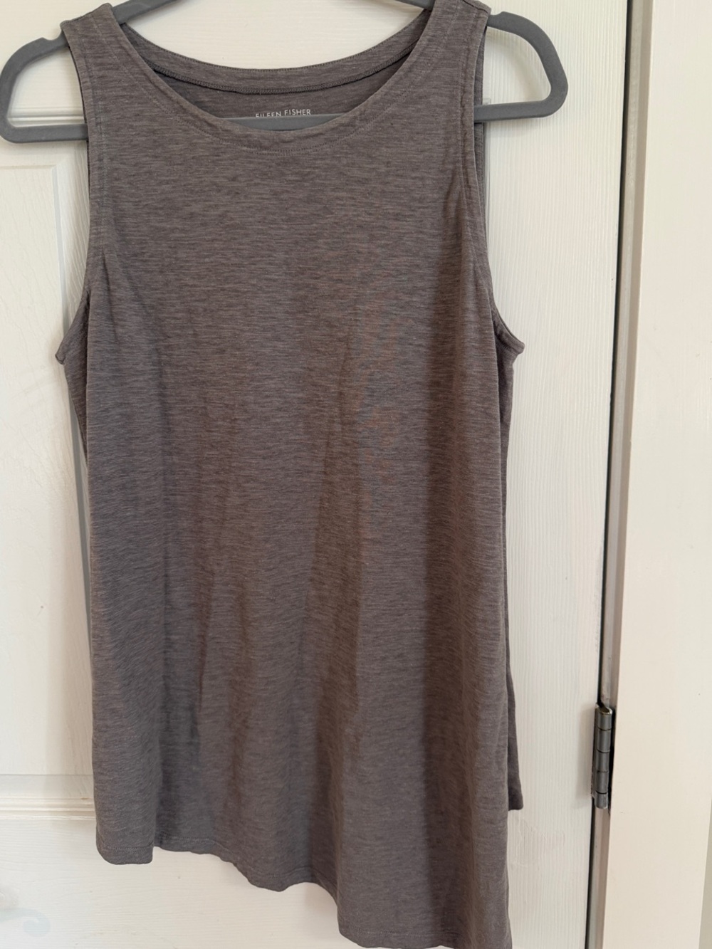 Eileen Fisher Heathered Gray Sleeveless Tank